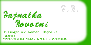 hajnalka novotni business card